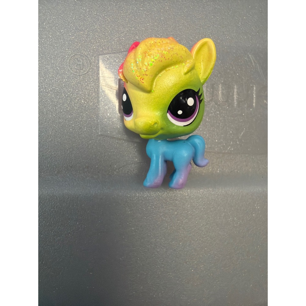 Hasbro Littlest Pet Shop G7 Rainbow Pony Glitter Mane Multicolor Figure 2024